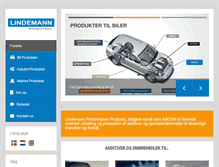 Tablet Screenshot of lindemann.dk